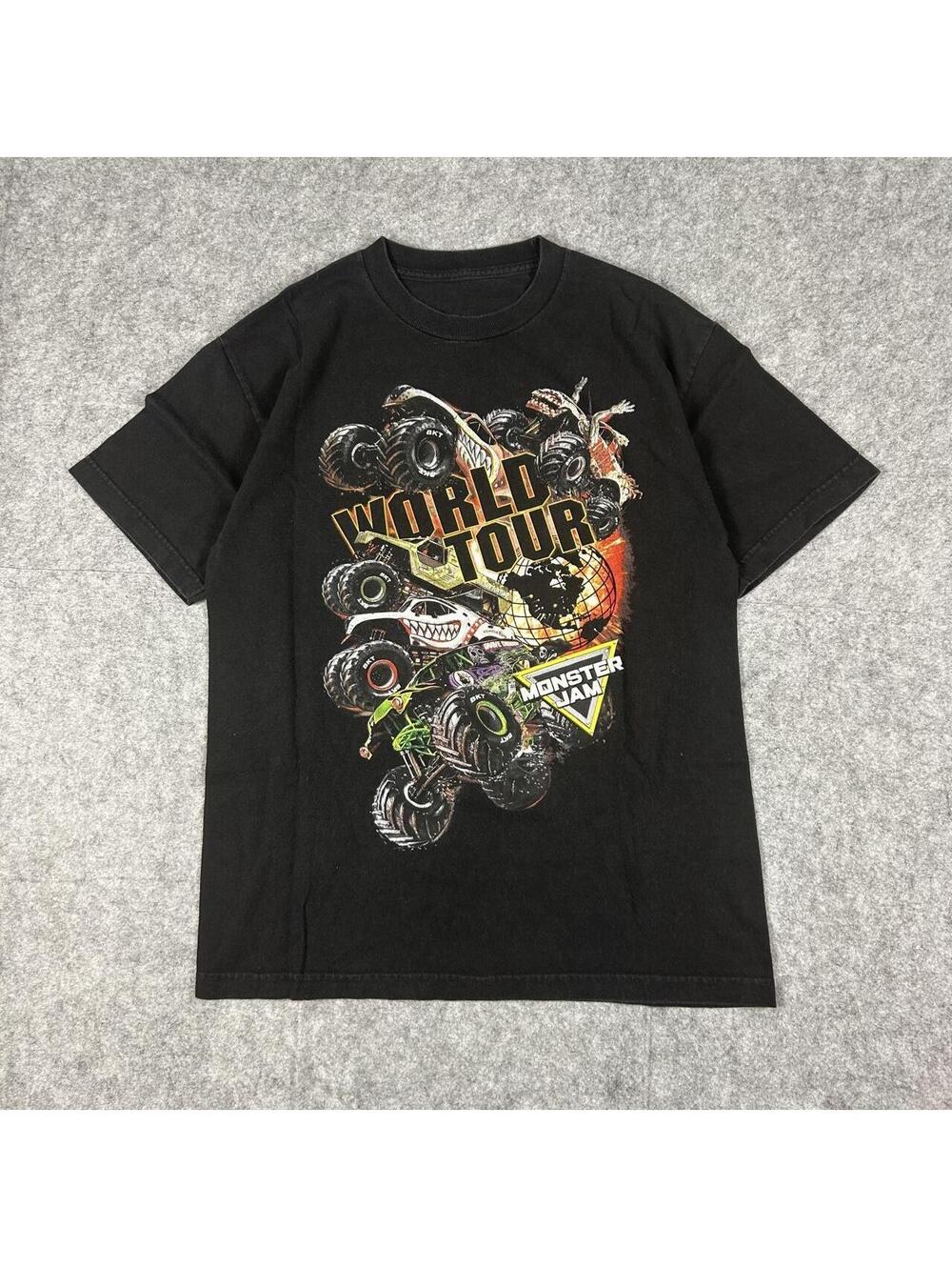 Vintage Monster Jam World Tour Black T-Shirt